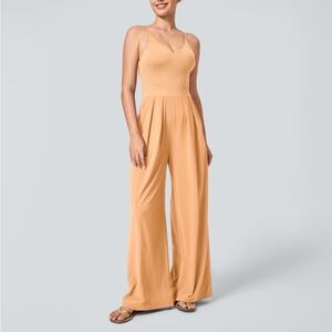 Halara Breezeful™ Backless Side Zipper Pocket Wide Leg Quick Dry Jumpsuit